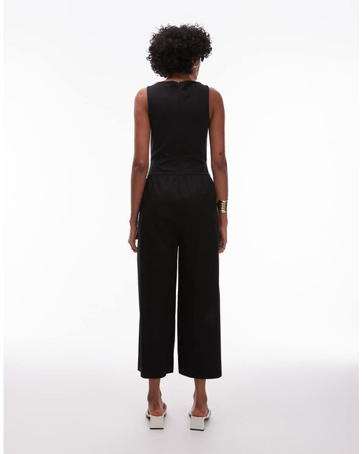 & Other Stories White Sleeveless Wide Leg Jumpsuit
