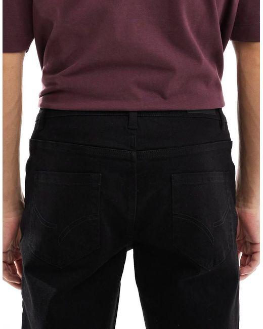 Threadbare Red Straight Fit Jeans for men