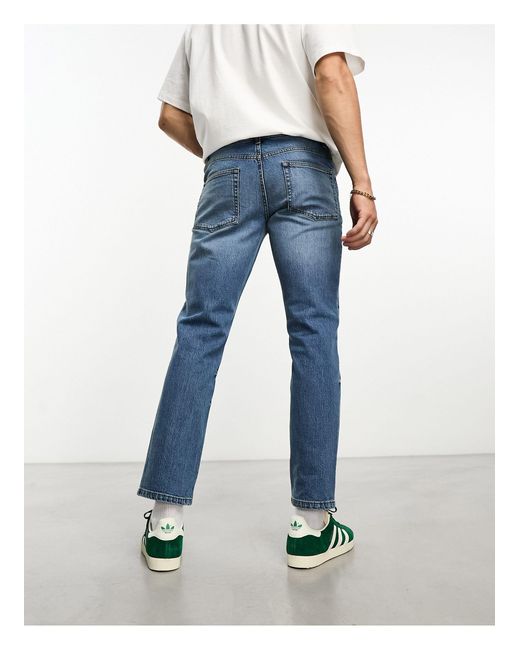 Jean slim stretch - vintage teint ASOS pour homme en coloris Blue