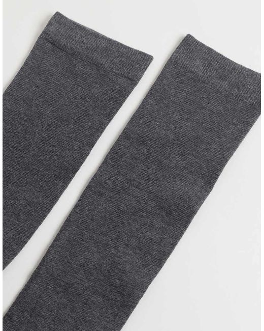 Calzedonia Black Long Satin Cotton Socks