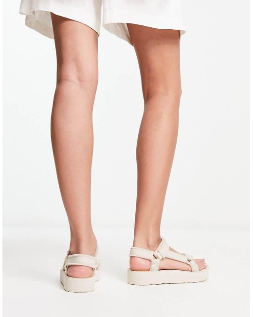 Teva White Universal Midform Chunky Sandals