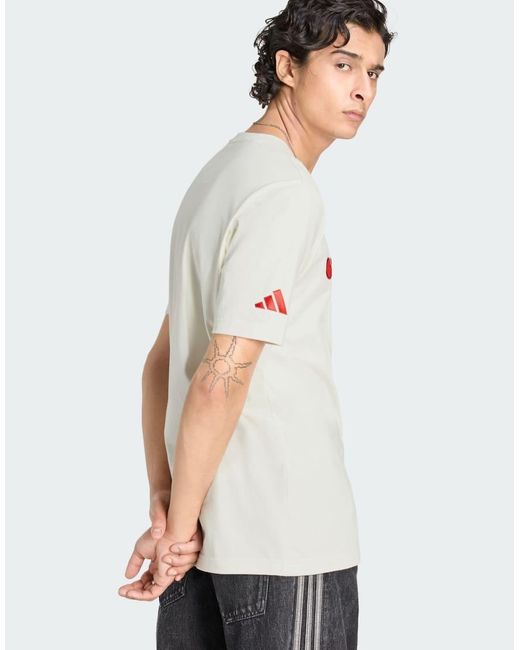 Adidas Originals White Ajax Amsterdam Us T-Shirt for men