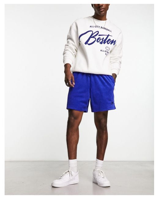 Nike – club – frottee-shorts in Blau für Herren | Lyst DE