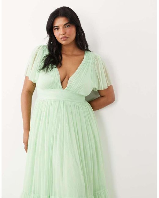 Madison Lace & Beads Plus de color Green