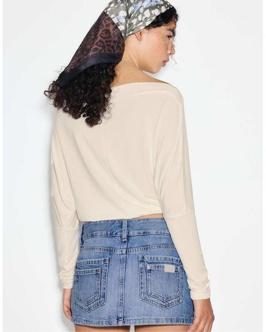 Stradivarius Blue Hammer Loop Mini Skort