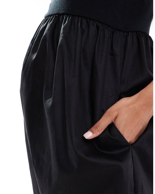 Mama.licious Black – midi-umstandskleid