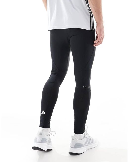 Adidas Originals Blue Adidas Training Tech-fit Cold Ready leggings for men