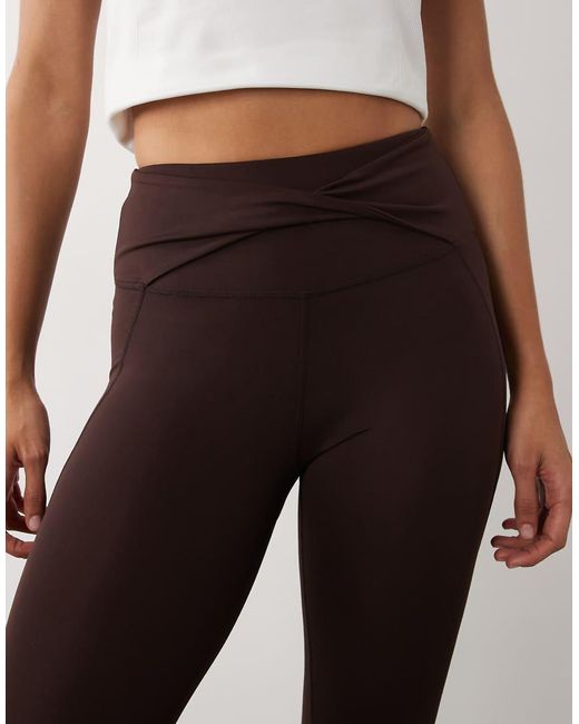 Sweaty Betty Brown All Day 7/8 Soft Twist leggings