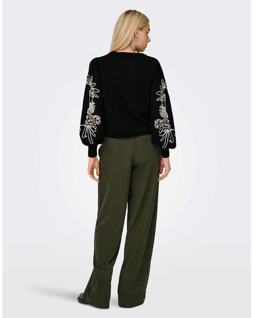 Pull en maille ONLY en coloris Black