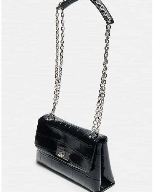 Stradivarius White Rigid Coconut Effect Crossbody Bag