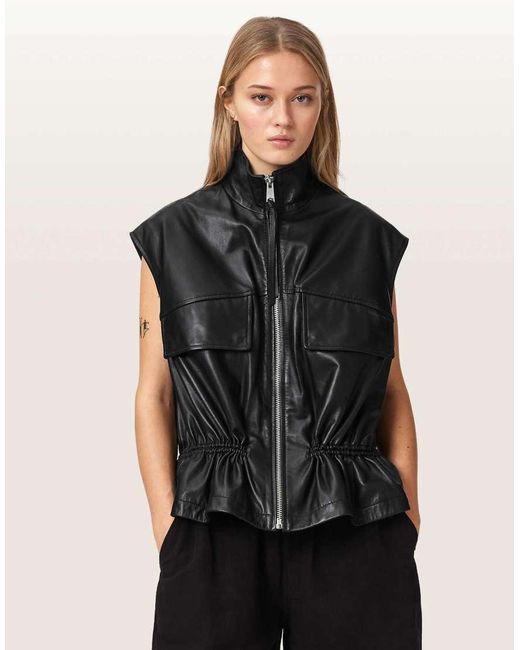 Chaleco Flor De AllSaints de color Black