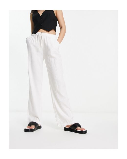 Linen Tapered Leg Trousers  Holiday Shop  The White Company UK
