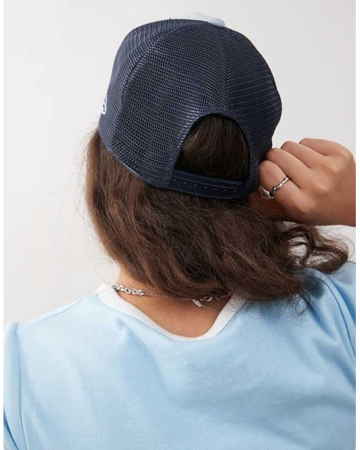 Gorra Vaquera Lavado Con Logo En Contraste De Los Ny Yankees De KTZ de color Blue