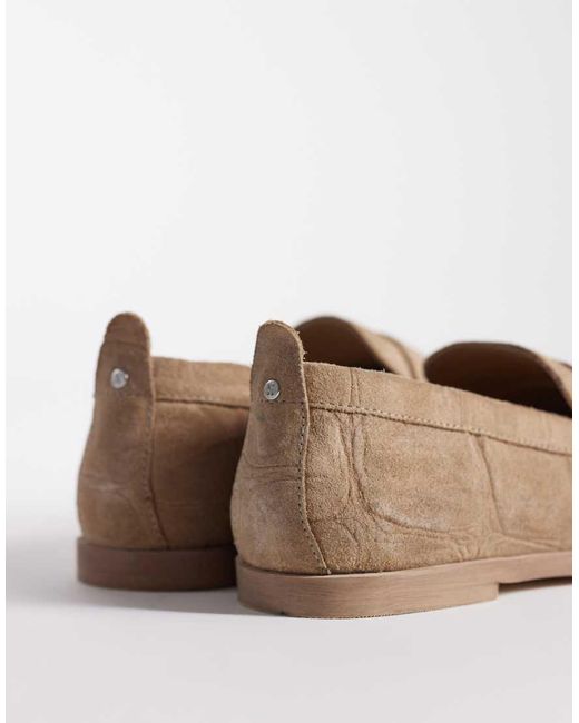 Bronx White Colb-y Square Toe Loafers