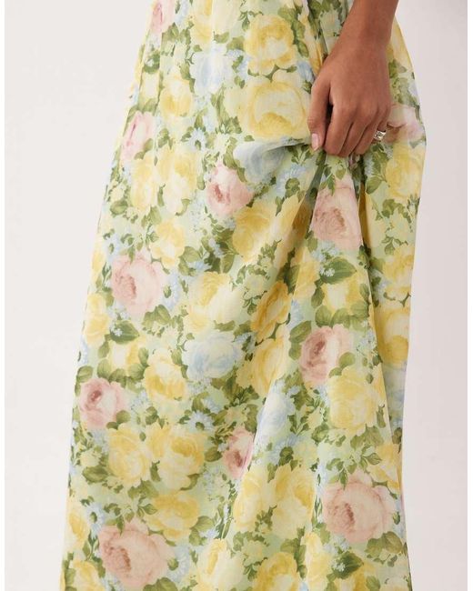 Miss Selfridge Natural Chiffon Circle Skirt