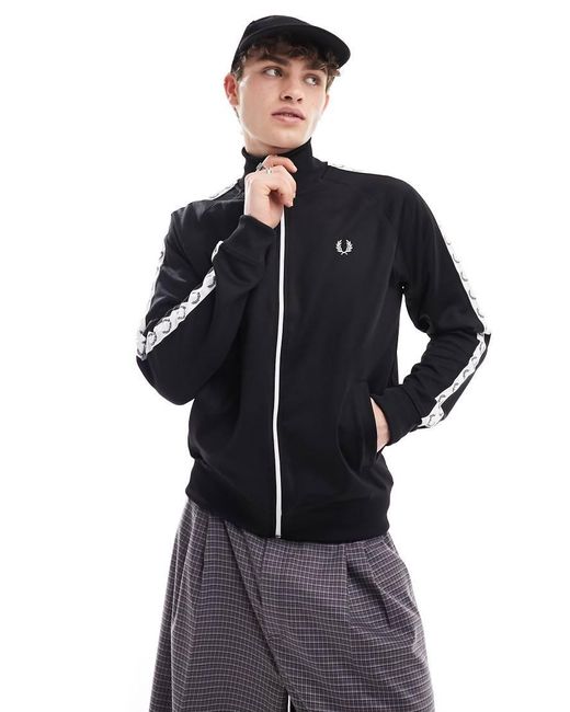 Chaqueta De Chándal Con Cintas De Fred Perry de hombre de color Blue