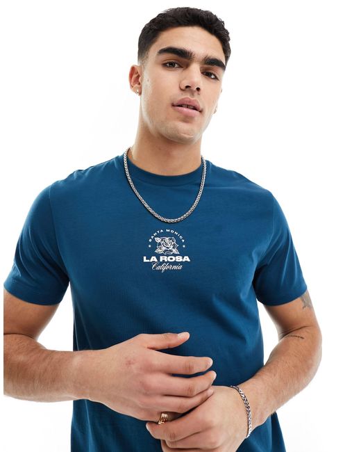 ASOS Blue T-shirt for men