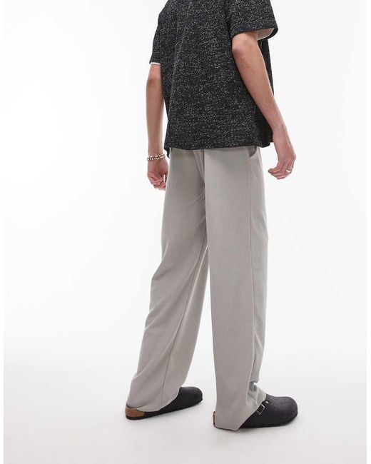 Joggers De Pernera Recta De Topman de hombre de color White