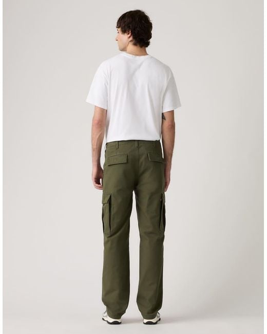 Levi's White Xx Cargo Straight Lightweight Pants for men