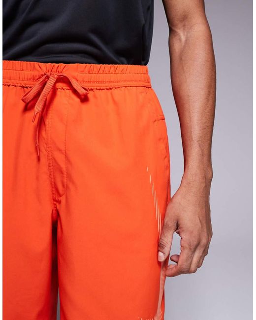 Nike Red Form Dri-fit 9 Inch Shorts for men