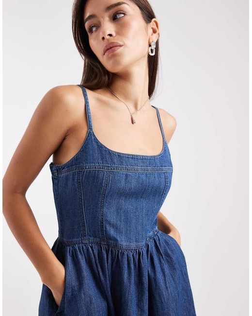 Levi's Denim Mini-Jurk in het Blue