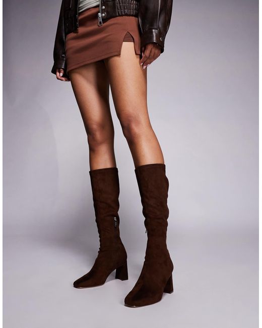 Steve Madden Brown Holly Knee High Boots