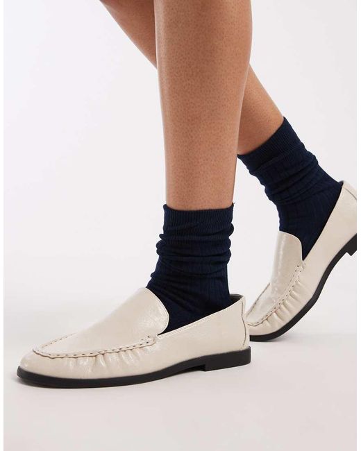 ASOS Blue Ribbed Socks With Turn Over