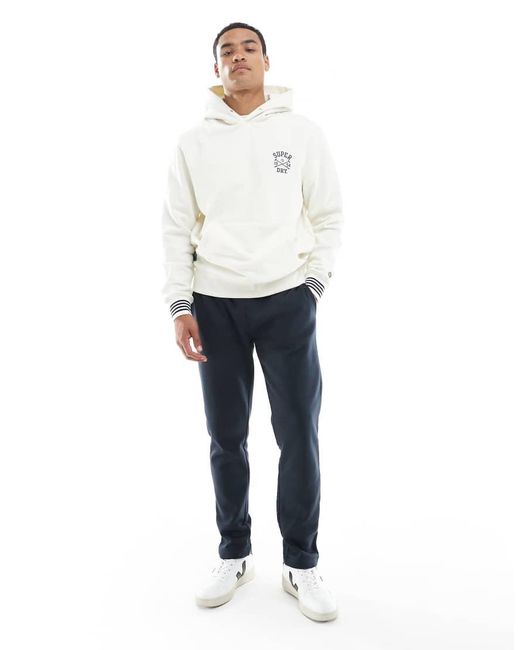 Brave Soul Blue Straight Leg Joggers With Drawcord Waist for men