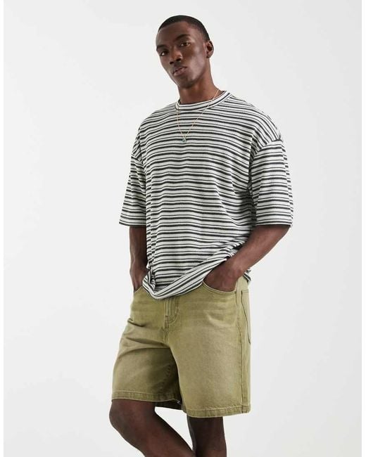 ASOS Gray Mid Length Jorts for men