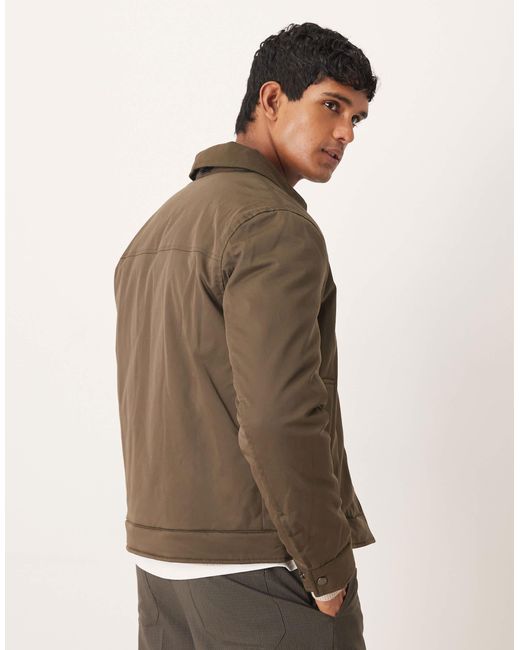 Mango – barn-jacket in Brown für Herren