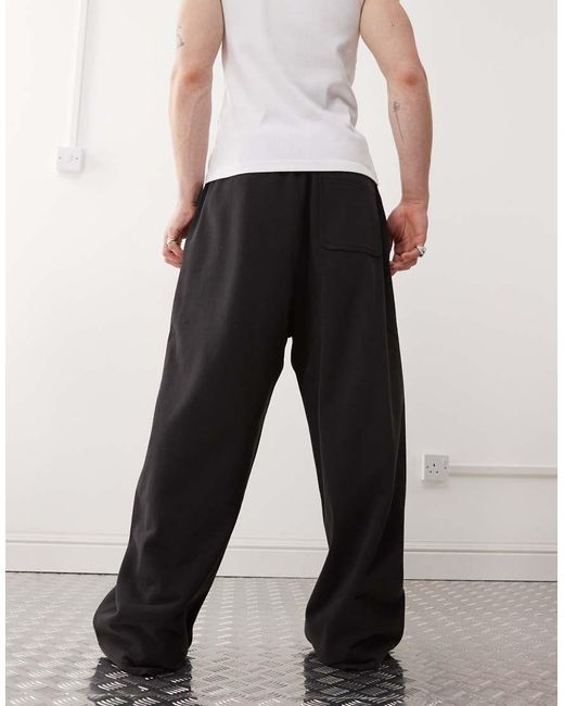 Weekday White Super Oversized Wide Leg Joggers for men