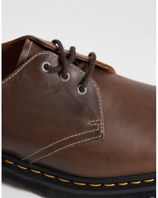 Dr. Martens Brown 1461 Ben 3 Eye Shoes for men