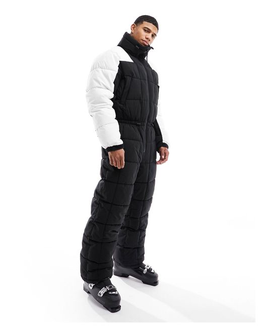 ASOS 4505 White Ski Insulated Water Repellent Puffer Ski Suit for men