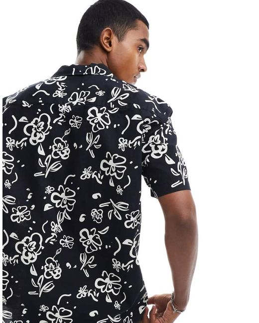 Camicia Nera di SELECTED in Blue da Uomo