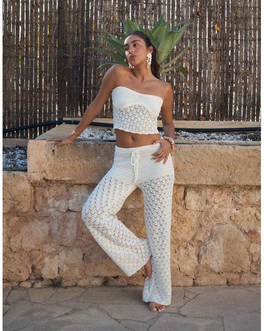4th & Reckless White X luana barron – häkel-strandhose