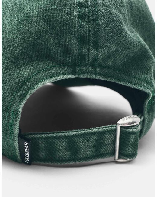 Pull&Bear Homeward bond bestickte cap in Green für Herren
