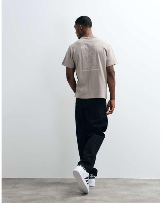 The North Face Gray Nse Slopes Graphic T-Shirt for men