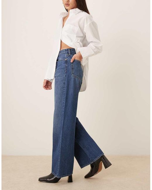 Calvin Klein Blue Wide Leg Jeans