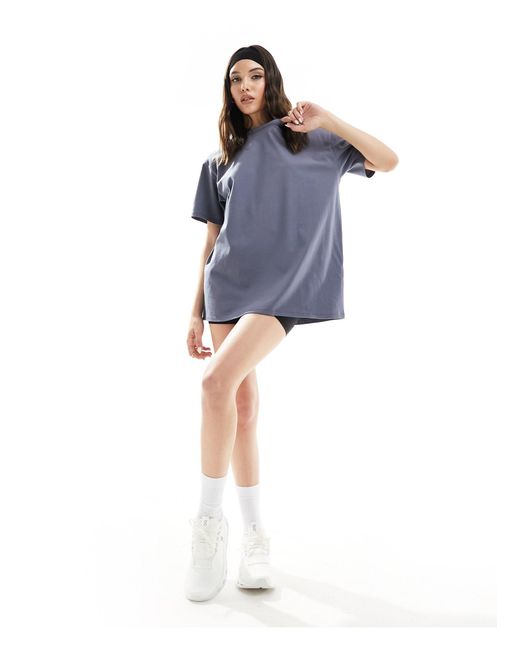 ASOS 4505 Blue Icon Oversized T-shirt With Quick Dry