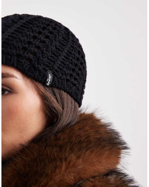 Levi's Brown Crochet Beanie