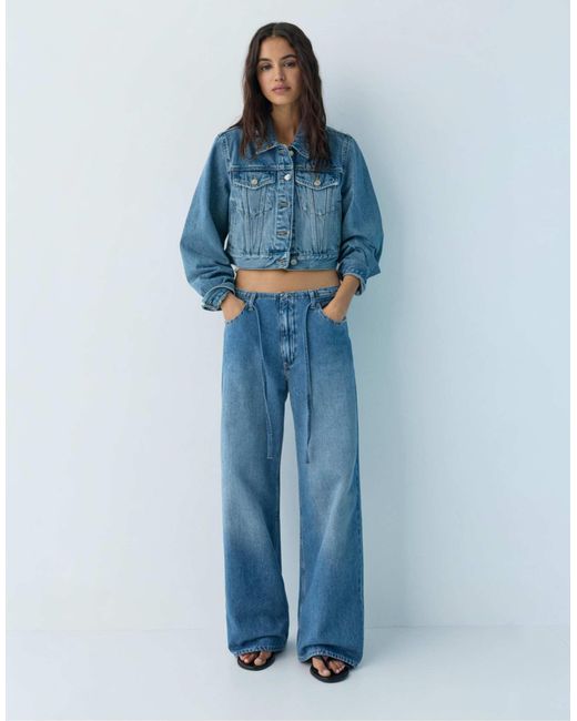 Pull&Bear Blue – weite jeans