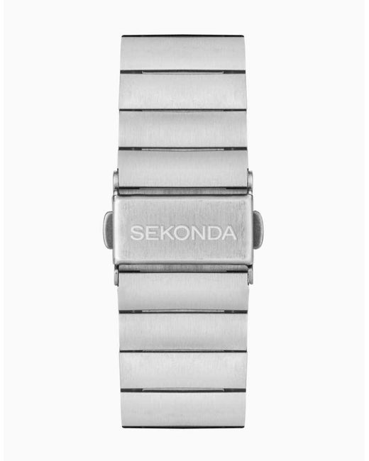 Sekonda Black Motion Plus Smartwatch Watch With Case And Stainless Steel Bracelet With Lcd Dial