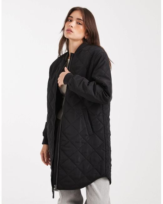 ONLY White Quilted Coat