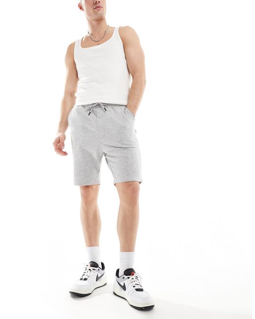 Jack & Jones – e jersey-shorts in White für Herren