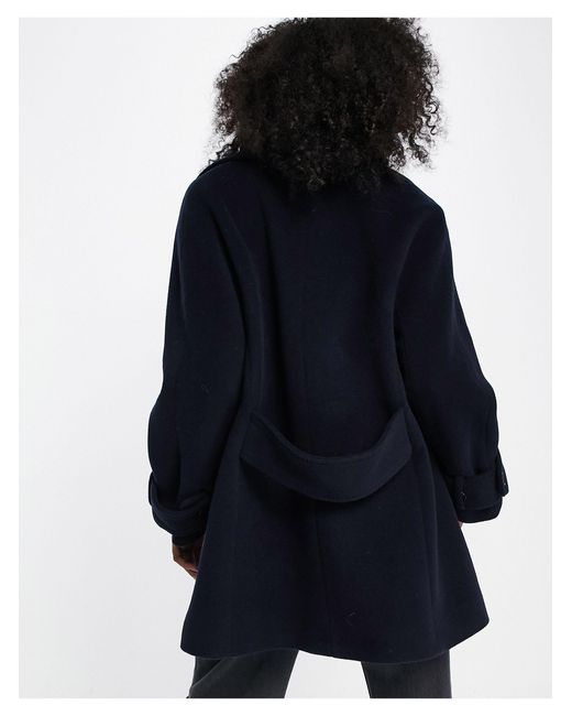 & Other Stories Blue Wool Double Breasted Coat