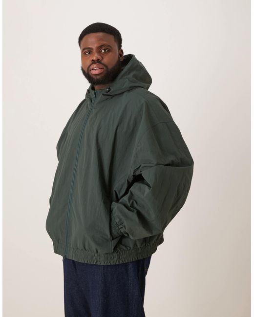 ASOS – oversize-trainingsjacke in Gray für Herren