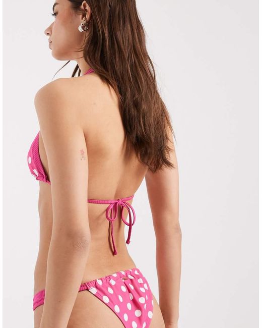 Hollister Red Cheeky Bikini Bottoms