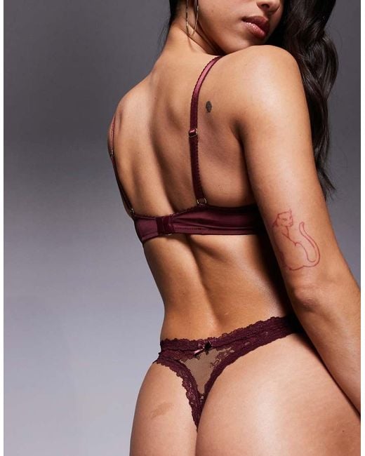 Boux Avenue Black Carissa Lingerie Thong