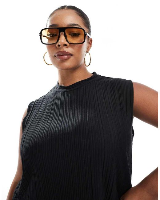 Vero Moda Black Plisse Sleeveless Top Co-ord