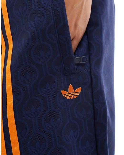 Adidas Originals Blue 70S Club Tracksuit Bottoms for men